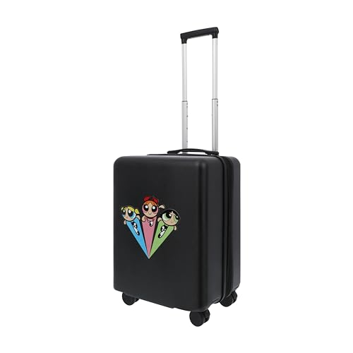 FUL The Powerpuff Girls - Maleta de mano de 22.5 pulgadas, maleta rígida con ruedas giratorias, Negro -, 57 cm, The Powerpuff Girls - Maleta de mano de 22.5 pulgadas, maleta rígida con ruedas