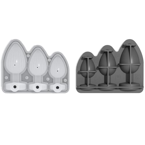 Molde para hielo de silicona flirty para cóctel gris miniatura 1