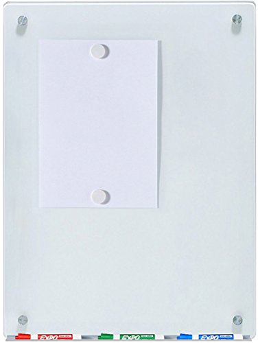 image for Audio-Visual Direct Magnetic White Glass Dry-Erase Board Set - 2' x 1.
