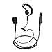 ProMaxPower 1.5-Wire G-Shape Swivel Earbud Earpiece with PTT Mic Compatible with Motorola Radios HT750, HT1250, GP338, GP360, MTX950