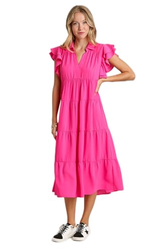 hot pink mermaid dress Hot Pink Mermaid Sequins V Neck Long Prom Dresses, PL684