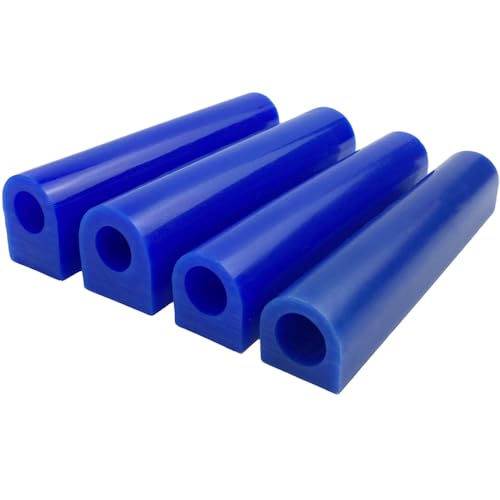 NIUPIKA Carving Wax Ring Tube for Making Rings Mold Hard Wax Blank Large Flat Side Tube Blue Color (All)