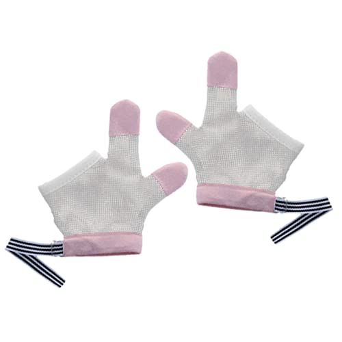 Stop Thumb Gloves Breathable Mesh Finger Guards for Boys and Comfortable Biting Mittens Flexible Fit Prevents Hand and Scratching Skin Friendly Hand Protection