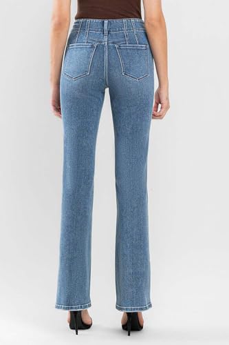 Flying Monkey - High Rise Front Pocket W/Dart Detail Flare Jeans - F55102
