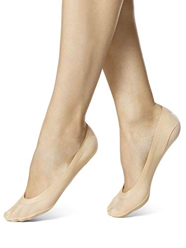 Hue Women's Perfect Edge Sock Liners, Natural, One-Size