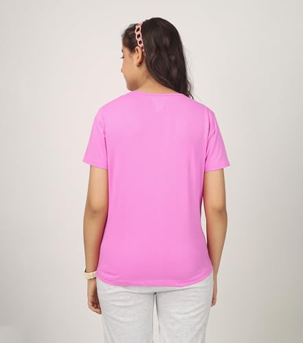 Image of KYDA KIDS Girls White T-Shirt 100% Cotton Antibacterial | Half Sleeve Round Neck | Plain White School Uniform T-Shirt | Soft Breathable Summer Wear Kids