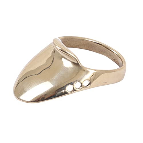 POPETPOP Convenient Brass Ring for Archery Durable Finger Supply Archery Thumb Ring