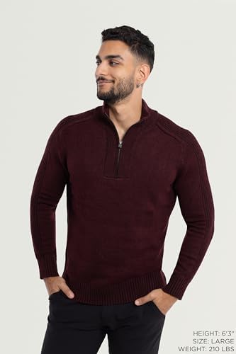 X RAY Suéter masculino com zíper de um quarto, moletom de golfe