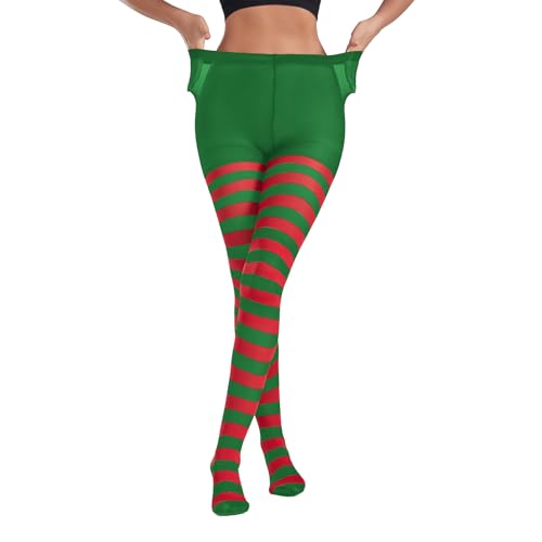 Image of American Trends Striped Tights for Women Witch Tights Halloween Costume Stretchy Pantyhose Stockings