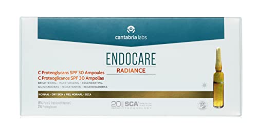 Endocare Radiance C Proteoglicanos SPF30 - Ampollas Faciales Antiedad, Regeneradoras, Hidratantes con Vitamina C y Fotoprotección, para Pieles Secas, 30 Unidades Cover