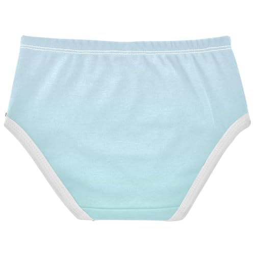Joisal Girls Underwear Toddlers 2t Cotton Girl Panties Cute Stylish Briefs Girls Undies Elegant Blue Pale Turquoise Gradient2