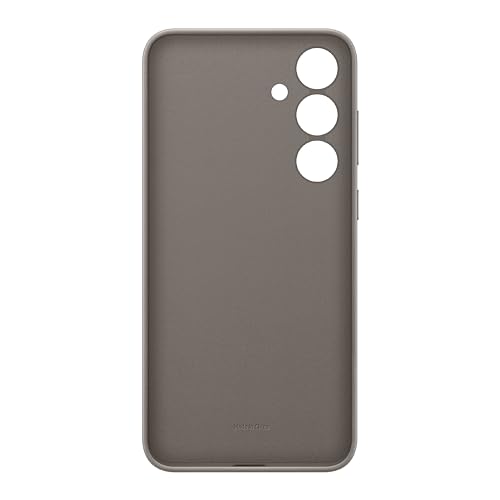 Image of SAMSUNG Galaxy S24+ Plus Vegan Leather Phone Case, Protective Cover with Soft Touch, Elegant Design, Scratch Protection, US Version, GP-FPS926HCAAW, Taupe