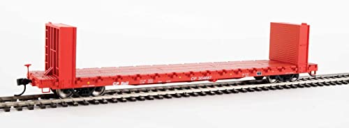 Walthers Mainline HO Scale 1/87 60' Pullman-Standard Bulkhead Flatcar (48' IL) - Ready to Run - Canadian Pacific #304667
