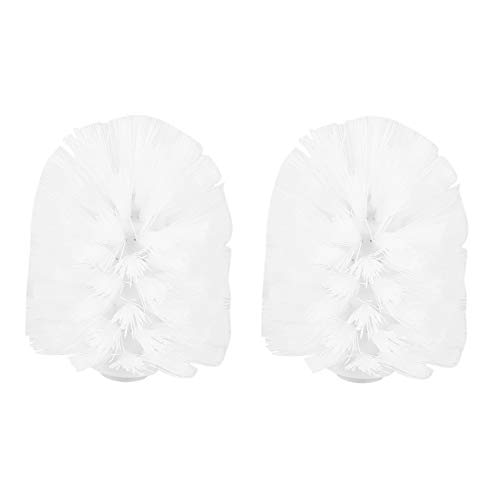 Lightofhope Lot de 2 brosses de nettoyage en plastique pour salle de bain Blanc Cover