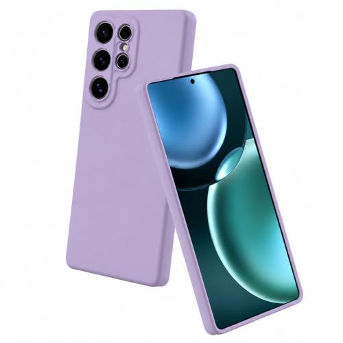 Image of Back Cover Compatible with Samsung Galaxy S26 Ultra 5G | Full Camera Protection | Premium Liquid Silicon Case | Flexible Bumper Case for Samsung Galaxy S26 Ultra 5G (Purple)