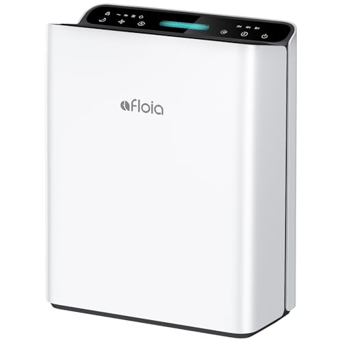 Afloia Air Purifier for Home Large Room Bedroom Up to 2000Ft² with PM2.5 Air Quality Monitor Smart Auto Mode, Washable Pre Filter Cleaner for Pet, Europa 2.0