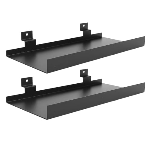 AYNEFY Metal Wall Mounted Shelf, Display Rack for Figurines, Crafts, Photo Frames, Sturdy Iron, Rustproof Design, 25x11 cm, Fits Homes, Shops, Boutiques