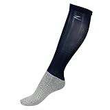 HORZE Reitsocken für Erwachsene, Kniestrümpfe Zum Reiten, Socken, Größe 29-46, Schwarz, Blau, 36-41