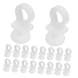 VALICLUD 100 Stück Weiße Kunststoff Gardinenröllchen Gardinengleiter...