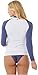 Rip Curl 2025 Womens Waikiki Waves UPF Long Sleeve Rash Vest 18ZWRV - Navy Womens Size - L