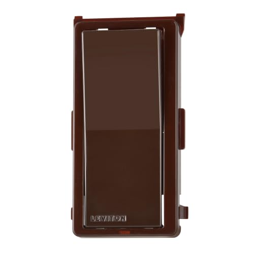 Image of Leviton Color Change Faceplate Only - Compatible with Decora Smart and Decora Digital Switches (Switch Not Included), DDKIT-SB, Brown