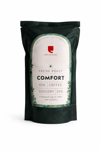 Image of Cafe Coffee Day Comfort 65% Coffee 35% Chicory - 200Gm | Medium To Dark Roast | South Indian Filter Coffee | Fresh From Chikmagalur Factory, Packet