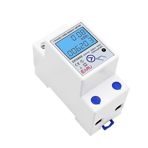 Wattmètre électrique 220V DDS668 avec mesure de tension et réinitialisation totale