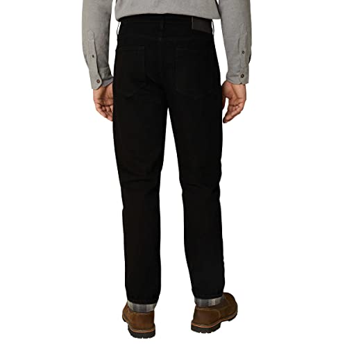 Eddie Bauer Flannel Lined Denim Straight Pants (as1, Waist_Inseam, Numeric_34, Numeric_30, Black)4