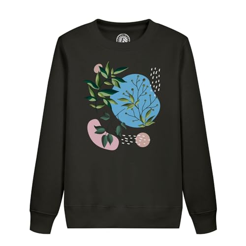 Sweatshirt enfant feuille verte au motif jungle exotique et léger