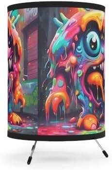 Generic SNRG Wacky Splatz Tripod Table Lamp, Colorful Monster Art Design, Kids Room Decor photo 2