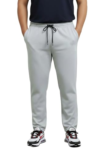 Image of Khakey Men's Black Regular Fit Cotton Plus Size Track Pant|Regular Fit Track Pants|Cotton Trackpant for Men|Solid Trackpants Men Combo