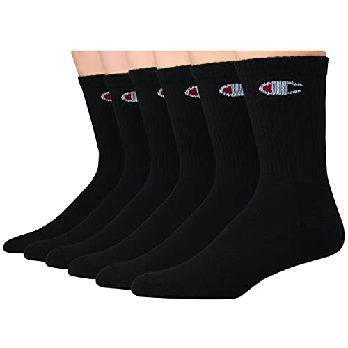 Champion Men's Crew Sock 6 Pack with Gift Box2