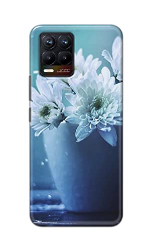 Image of PRINTFIDAA Flowers in The Flower Vase On The Table Printed Designer Hard Back Case Cover for Realme 8 / Realme 8 Pro -(VS) MVN1002