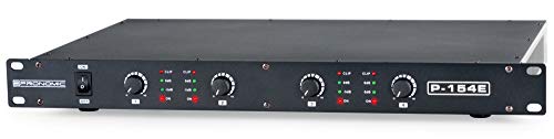 Indicatori: LED per Power, livello (-5 dB, 0 dB), Clip, rapporto segnale-rumore: >95dB, risposta in frequenza: 20 - 20.000 Hz (+/- 3 dB)