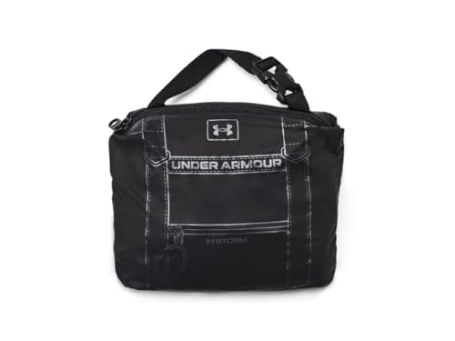 Under Armour Womens Studio Packable Tote Bag, (001) Black / / Metallic Gun Metal, One Size Fits Most3