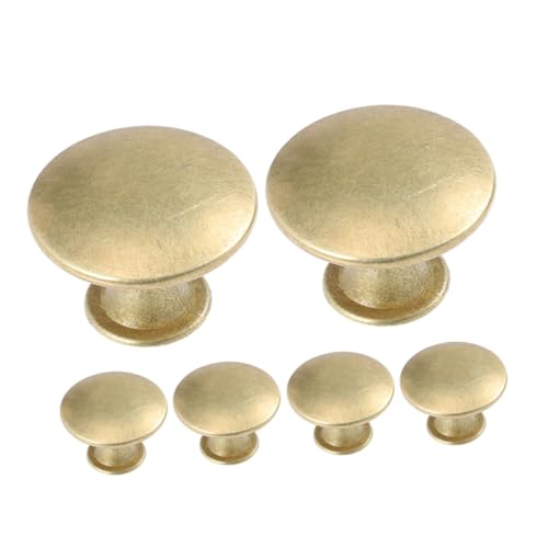 GRIRIW Cabinet Handles Round Pulls Modern Design 6pcs Hardware Knobs for Rv Kitchen Wardrobe