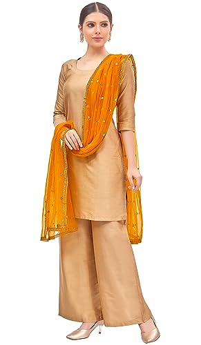 Studio Shringaar Women's Net sequence Embroidered Full Size Dupatta