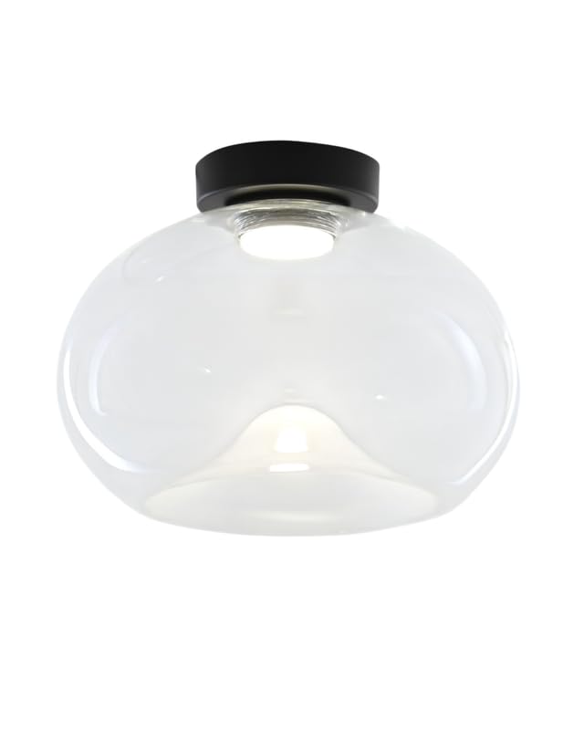 Plafonnier rond avec LED intégrée haut de gamme signé Fabas Luce Brena 19W