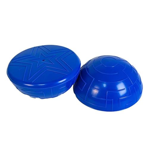 Wenoup 2 Piezas Pelota Bolas para Ejercicio Pilates Portátil PVC Compacto Adecuado para Fitness Corporal Entrenamiento en Casa Gimnasio CU, Azul