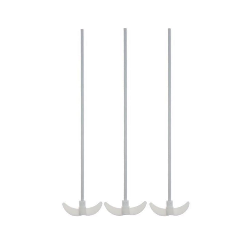 PTFE Stirring Rod Overhead Stirrer Mixer Shaft with Foldable Paddle Lab Stirring Rod 400mm(3pcs/pk)