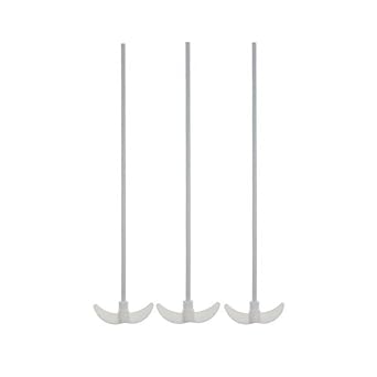 PTFE Stirring Rod Overhead Stirrer Mixer Shaft with Foldable Paddle Lab Stirring Rod 400mm3pcs/pk
