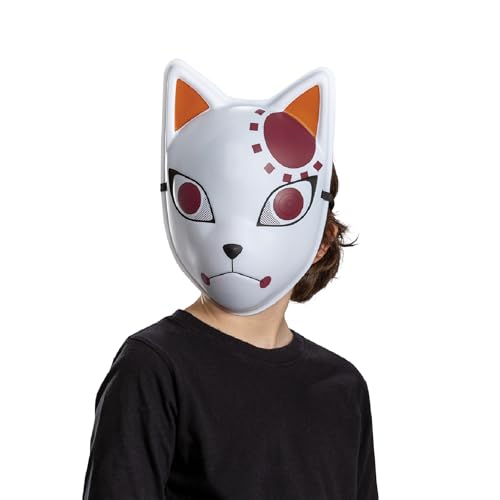 Demon Slayer Tanjiro Fox Warding Mask, Official Demon Slayer Costume Accessory, One Size