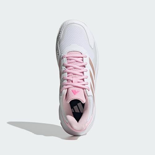 Image of adidas Womens Courtjam Control 3 Tennis Sneakers Shoes - White