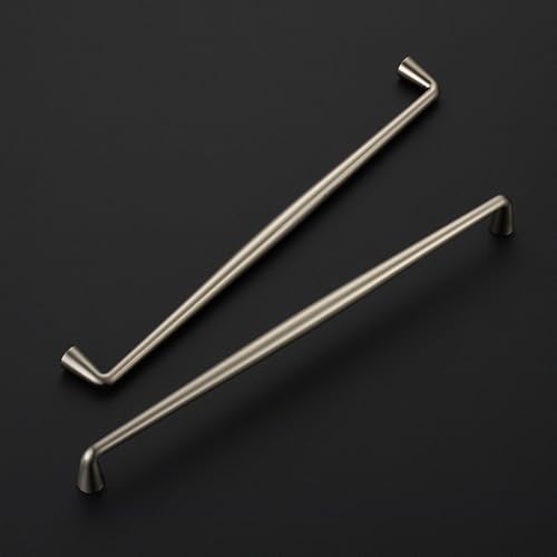 Image of Ravinte 5 Pack 10 Inch Brushed Nickel Kitchen Cabinet Handles Solid Zinc Alloy Cabinet Pulls Cupboard Hardware Drawer Handles