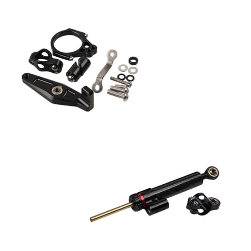 Para Y&amaha Para XSR900 Para XSR 900 2022-2025 Accesorios De Motocicleta Amortiguador De Dirección Estabilizador Montaje Soporte Kit De Montaje(A Set black)