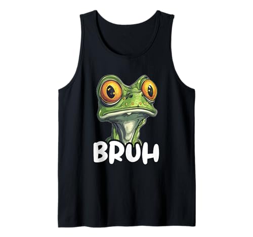 Frog Lover Bruh Rana divertida Camiseta sin Mangas
