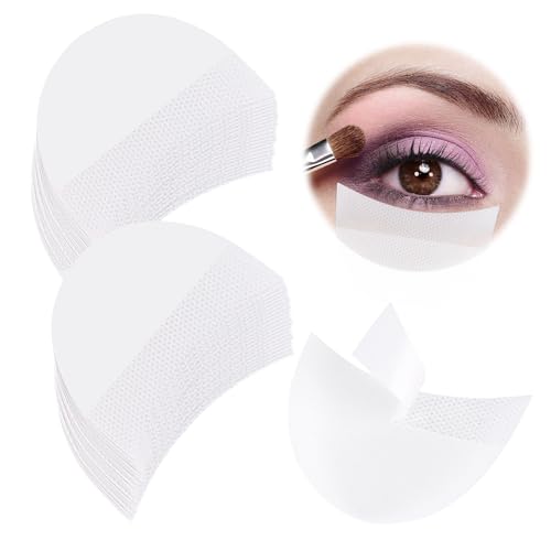 150 Piezas Sombra de Ojos Protector Almohadillas para Bandas de Sombra de Ojos Plantillas de Sombra de Ojos, Protector de Sombra de Ojos para Extensiones de Pestañas, Maquillaje de Labios