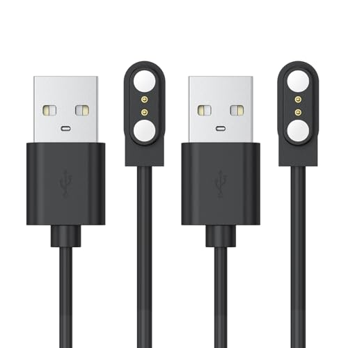 Meliya Paquete de 2 cargadores para Spade & CO Health Smartwatch 4 y Spade Health Smartwatch 3, cable de carga USB magnético de repuesto