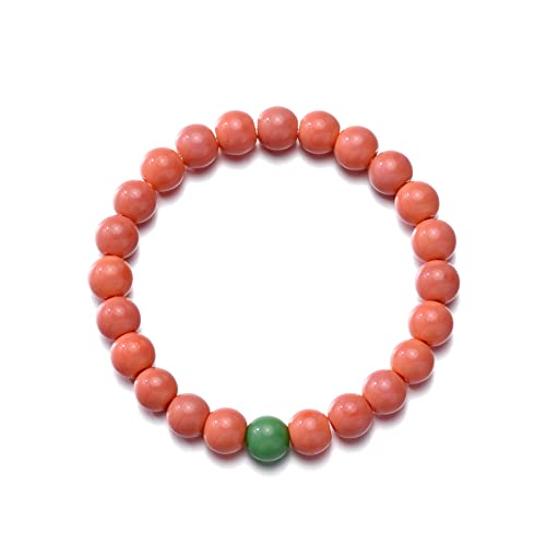 Vicima Beaded Stretch Bracelets For Women Men 8Mm Glass Bead Bracelet Unisex Red And Green Bracelets #TOP1