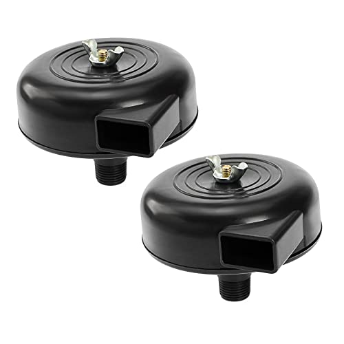 EMSea 2PCS Air Compressor Filter Silencer 16mm 3/8PT Plastic Male Thread Air Compressor Intake Filter Noise Muffler for Blowers Exhaust Systems